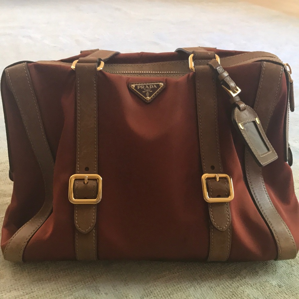 Prada shoulder bag. 15"w x 11" height
